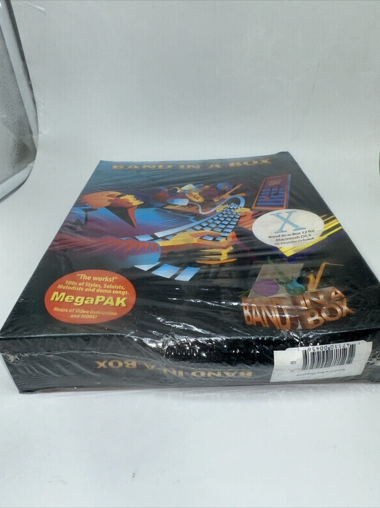 Band In A Box Version 8, NEW, SEALED UNOPENED, Mac System 7.5+, Windows 95/98