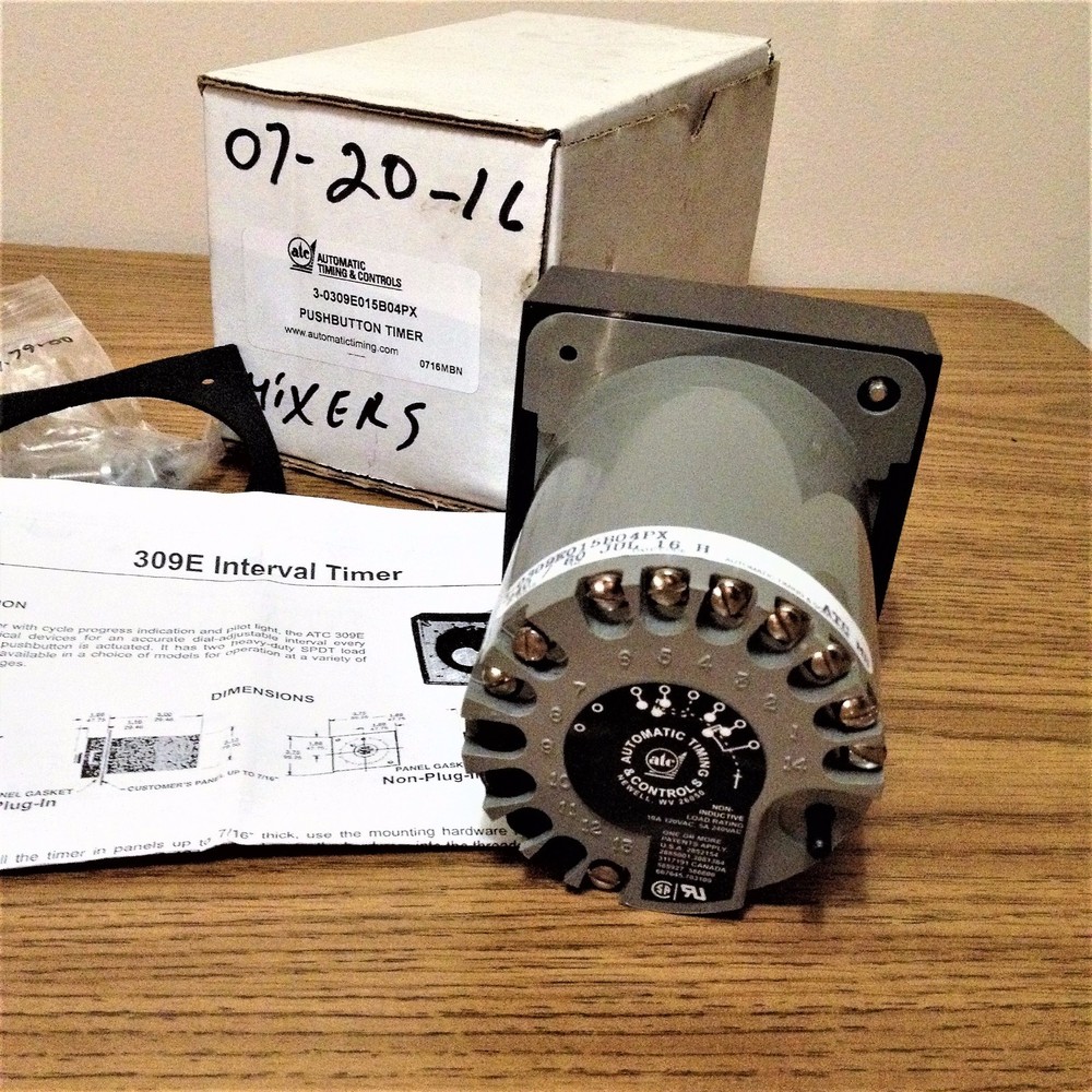 AUTOMATIC TIMING CONTROLS 3-0309E015B04PX / 240VAC / 0-15MIN TIMER