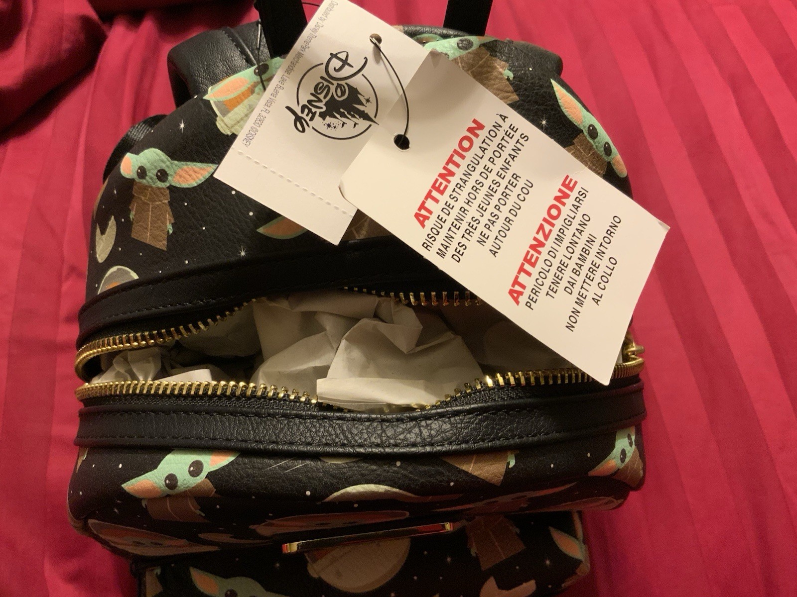 Disney Parks Loungefly Grogu Baby Yoda STAR WARS Mandalorian Mini Backpack 🔥