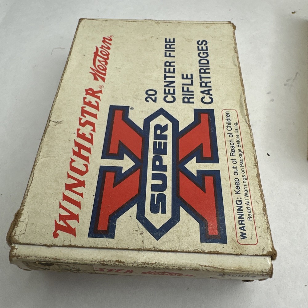 Western Super X Power Point 30-06 Springfield Gr Empty Ammo Box With Insert X2