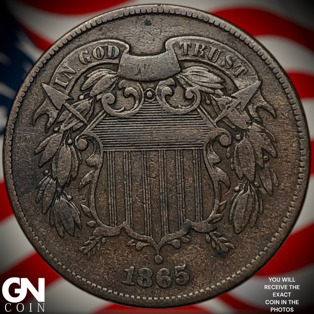 1865 2 Cent Piece Z5519