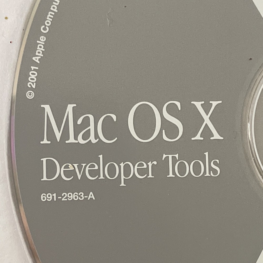Mac OS X Developer Tools CD December 2001 691-2963-A
