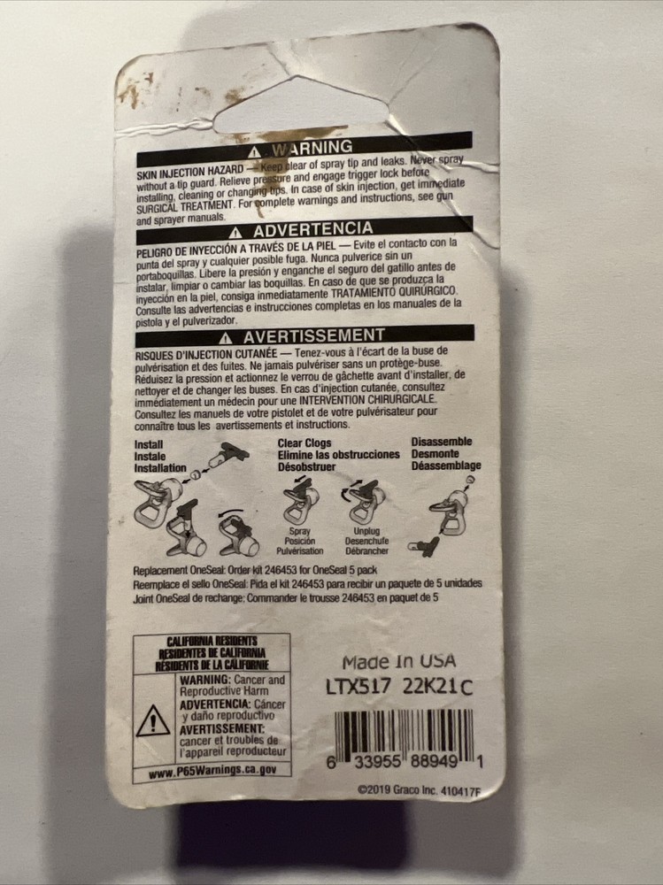 Graco LTX517 RAC X Switch Tip LTX517