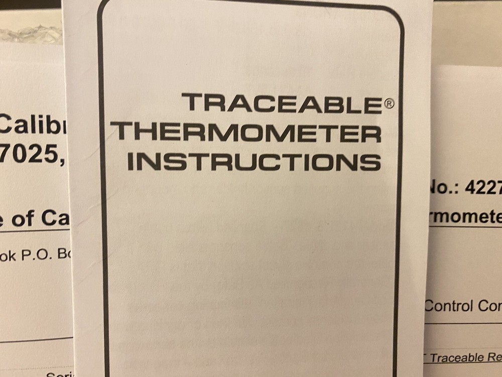 Traceable High Accuracy Thermometer, NIST