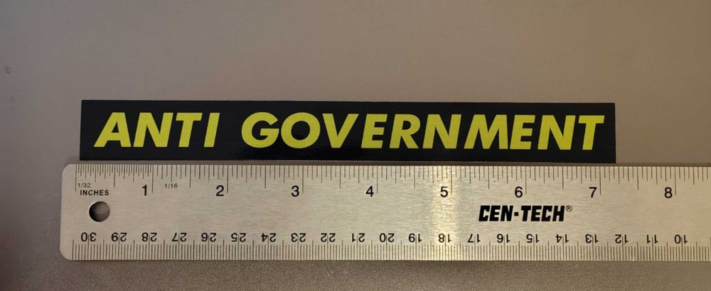 Anti Government Sticker