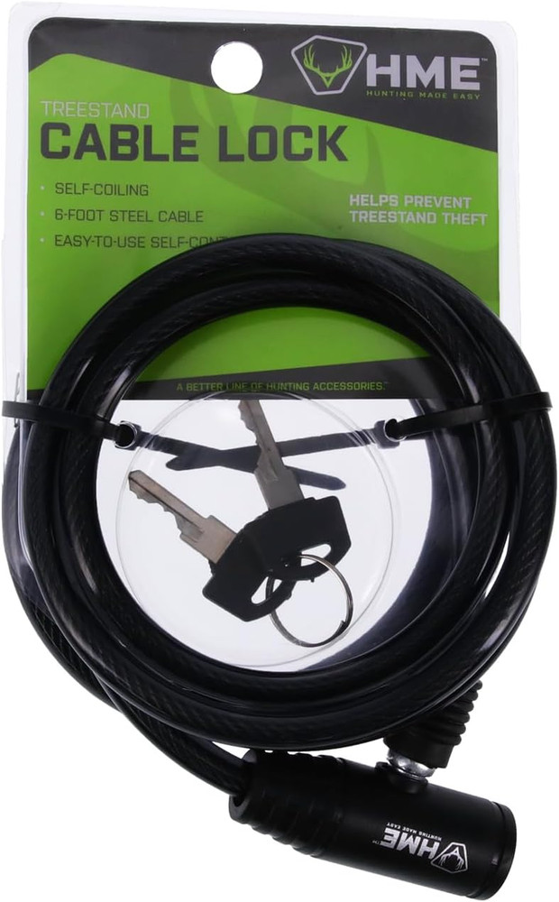 6ft Tree Stand Cable Lock with 2 Keys