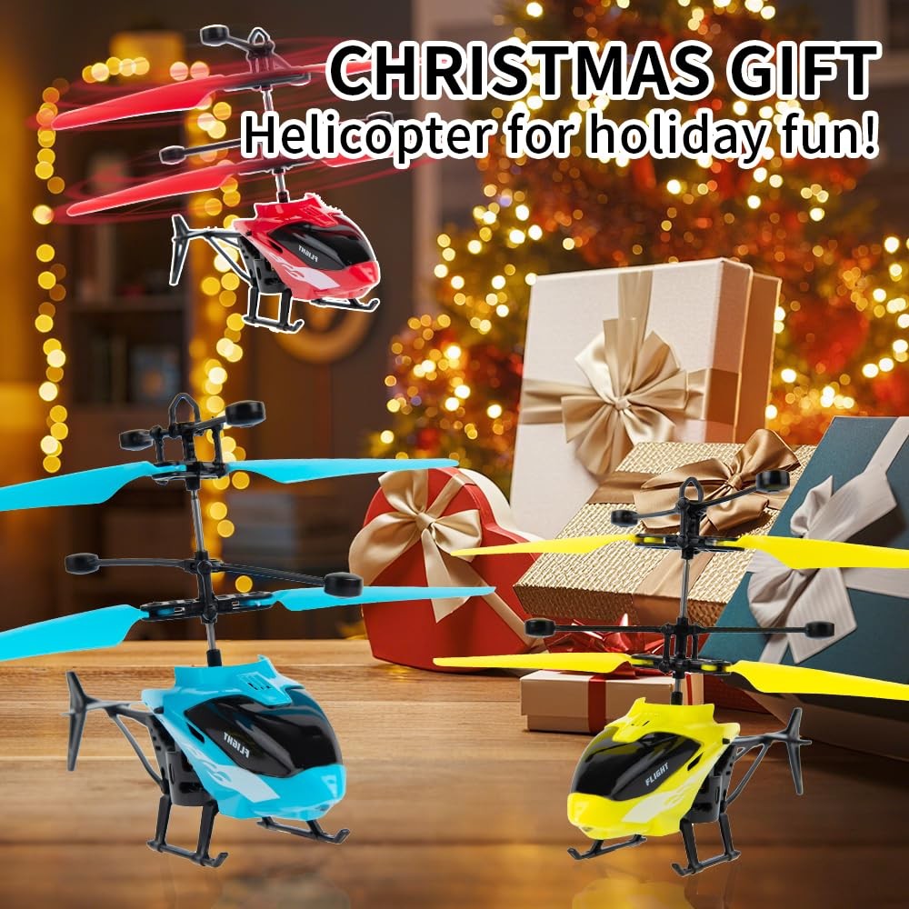 Remote Control Helicopter, Gesture Sensing Indoor Flying Helicopter Red