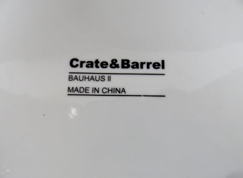 Crate & Barrel White Dinnerware China