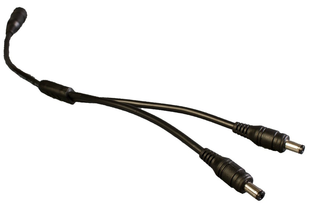 LEDUPDATES Heavy Duty 18AWG Splitter DC Plug cable for LED Light & CCTV Camera