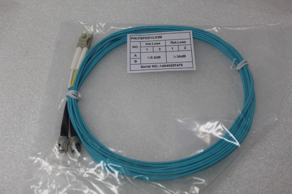 NEW Belkin FSPDD13.03M Network Cable Fiber Optic Patch Cable