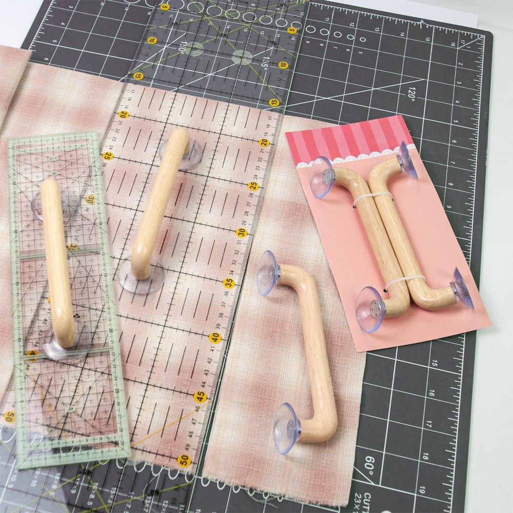 DIY Sewing Tools Ruler Handle Suction Cup Handle for Quilting Patchwork Ruler