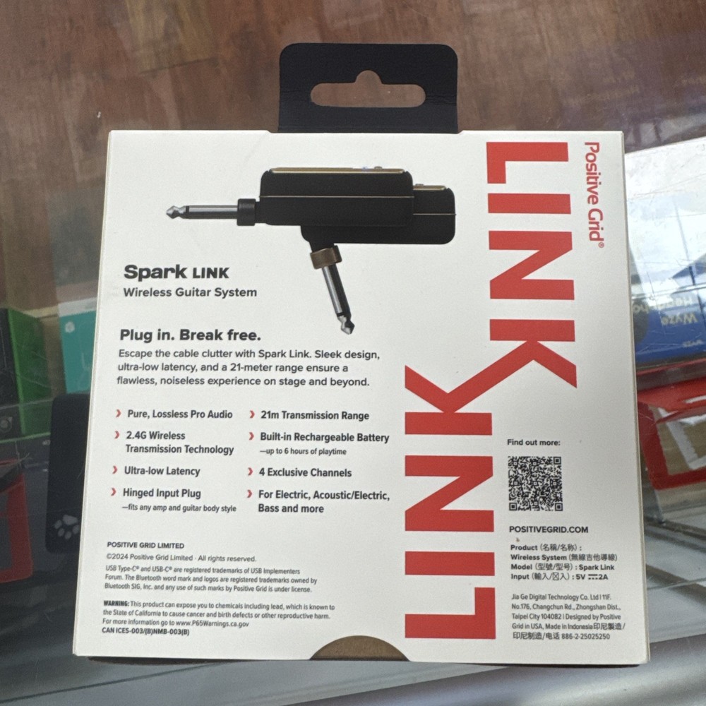 Positive Grid Spark LINK Guitar Wireless System New