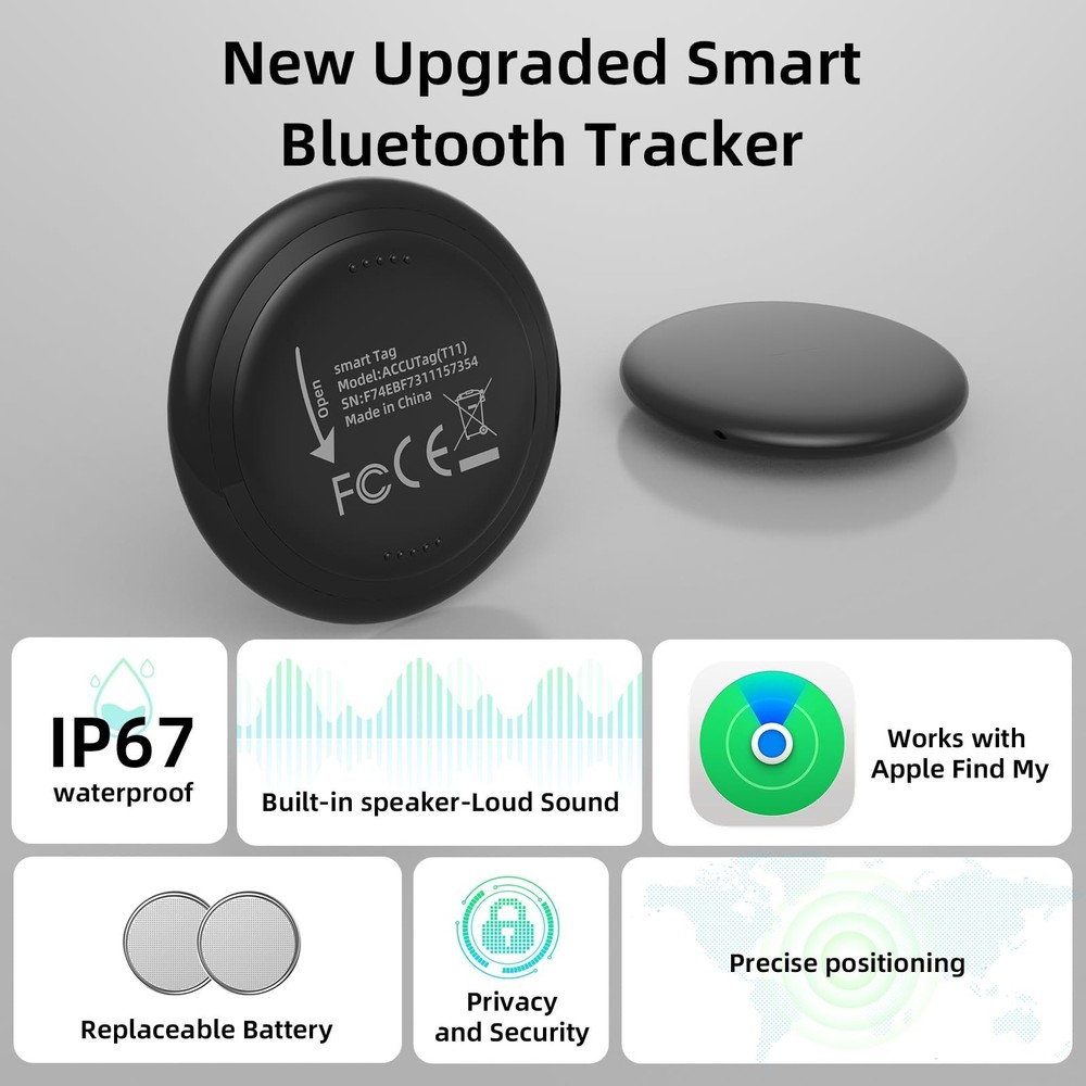 2025 New [Apple MFi Certified] (iOS Only) Air Tracker Tags-4 Pack, Bluetooth ...