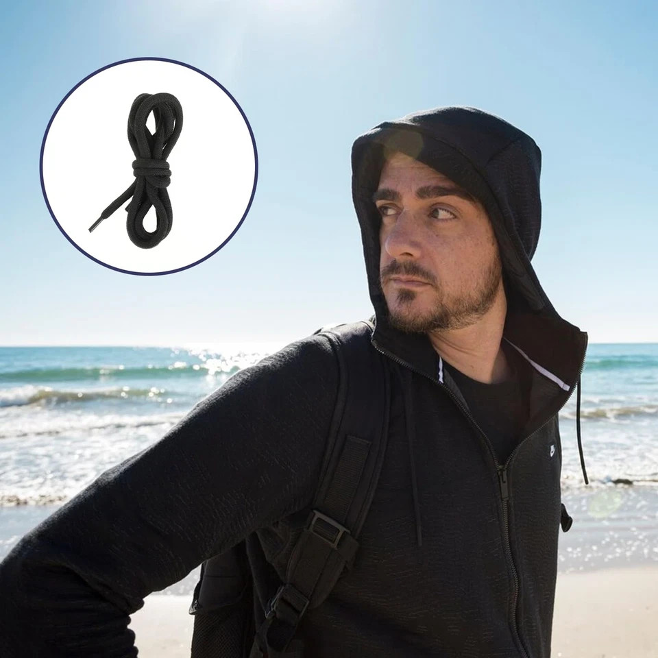 Replacement Drawstring Cords with Plastic Threaders for Hoodies and Sweatpants