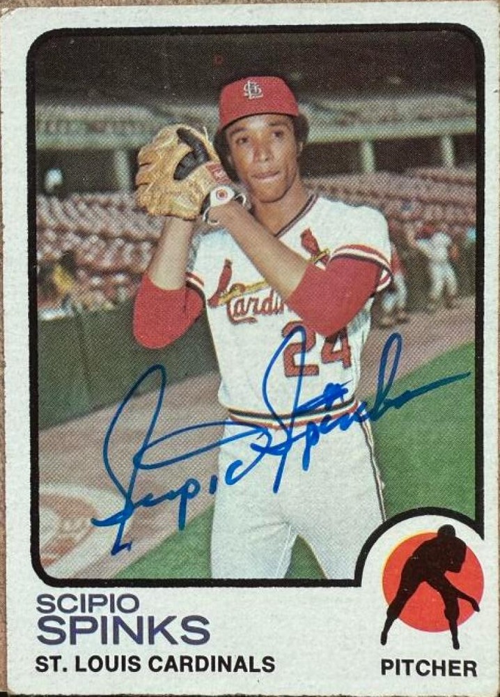 Scipio Spinks Autographed 1973 Topps #417