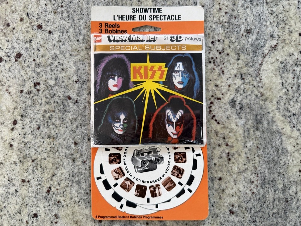 KISS 1979 GAF SHOWTIME VIEWMASTER SEALED SET FRENCH CANADIAN AUCOIN VINTAGE RARE
