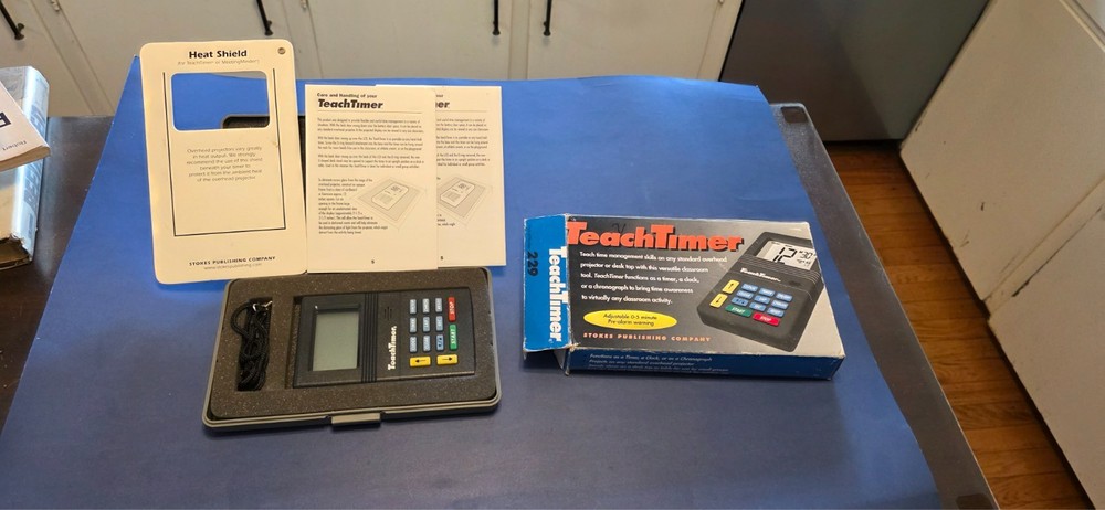 Stokes 229 TeachTimer Overhead Clock Timer Chronograph New in Box