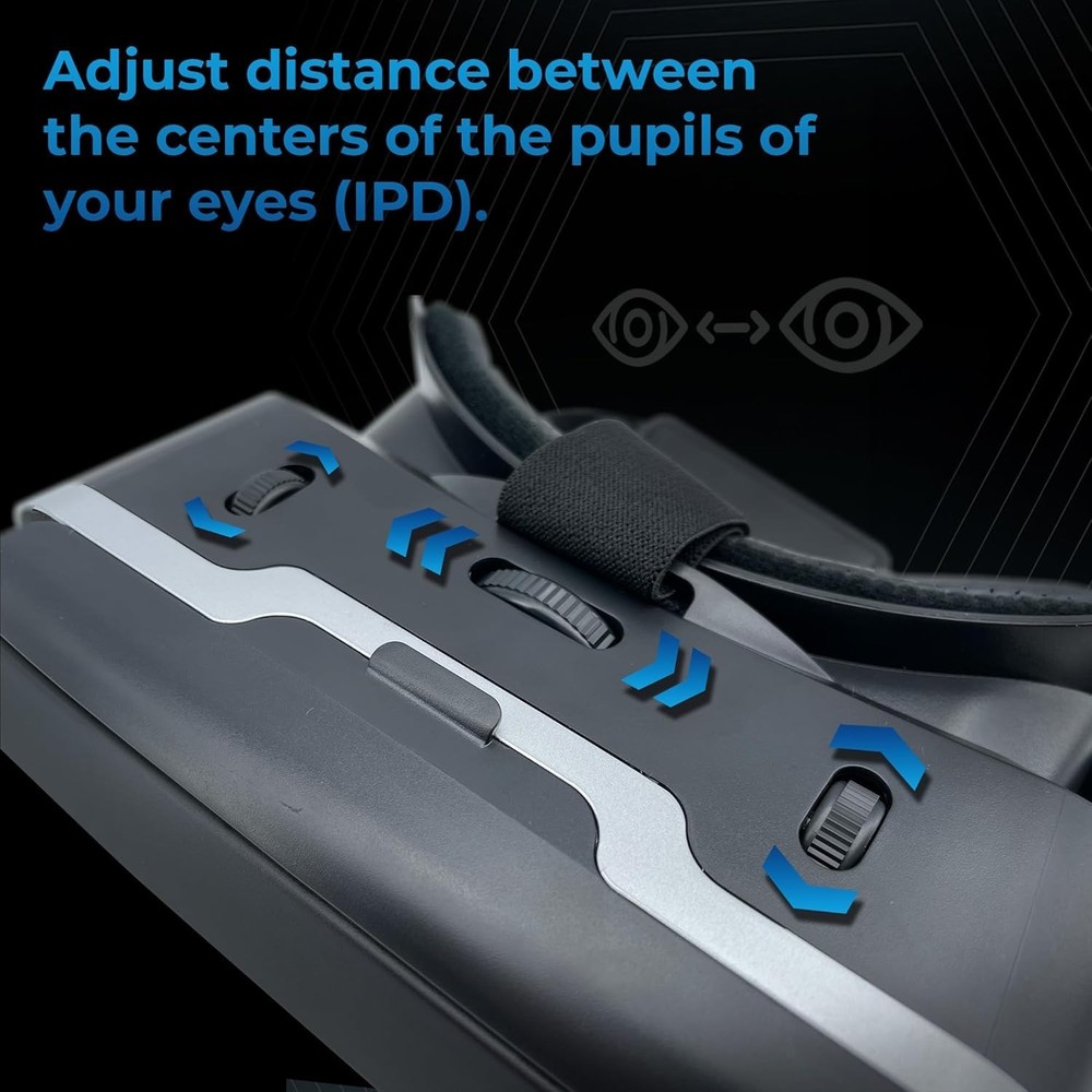 Universal Mobile VR Glasses - Adjustable IPD for iPhone, Android & Windows Users