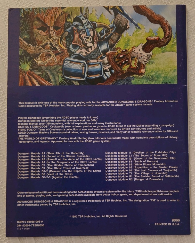 TSR AD&D: Module UK1: Beyond the Crystal Cave