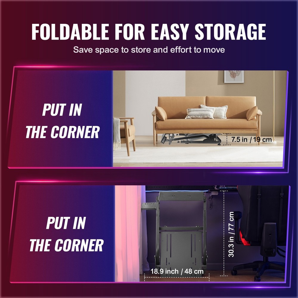 Racing Simulator Steering Wheel Stand for Mainstream Brands