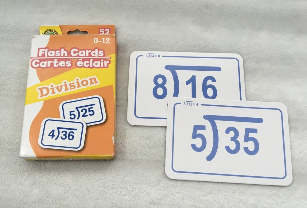 TEACHING TREE FLASH CARDS DIVISION & ADDITION / 52 CARDS IN EACH