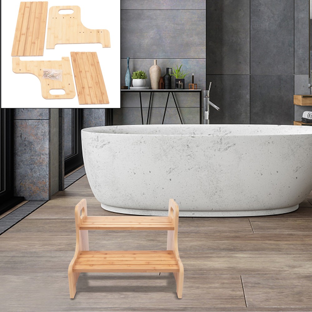 High Bed Step 2 Step Stool Elderly Stool Child Friendly Stair Ladder Bath Bench