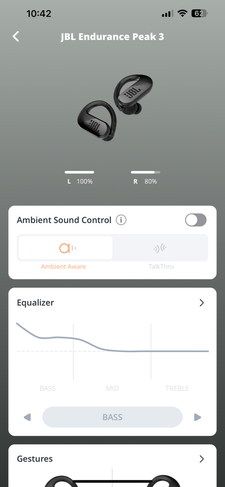 JBL ENDURANCE PEAK 3 True Wireless Bluetooth Earbuds-WHITE