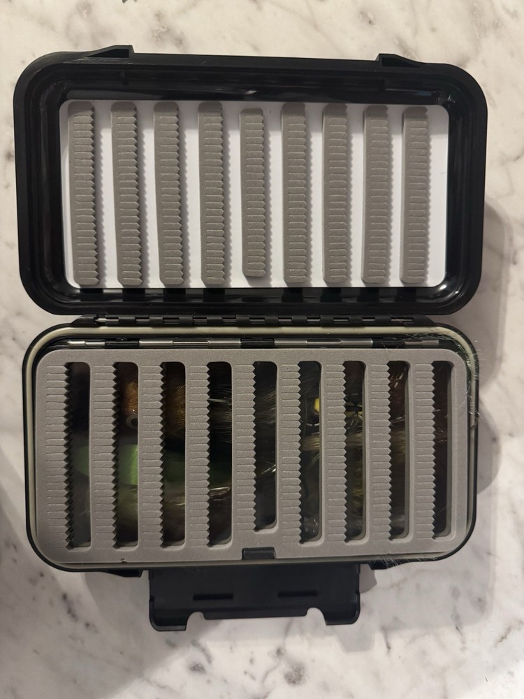 Fishing Fly Box With Various Flies