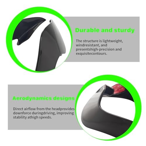 Fairing for Kawasaki ZX-10R (2016-2021), Motorcycle Spoiler Wing, Bright Black