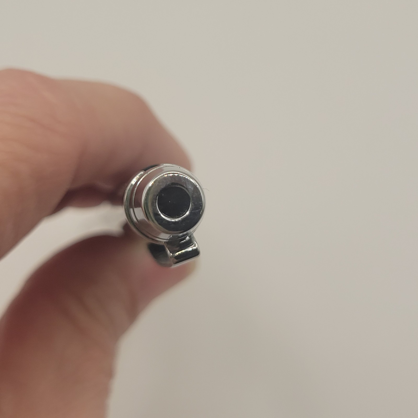 Vintage Cross Helios Black & Chrome Striped Ball-Point Pen Black Ink Works