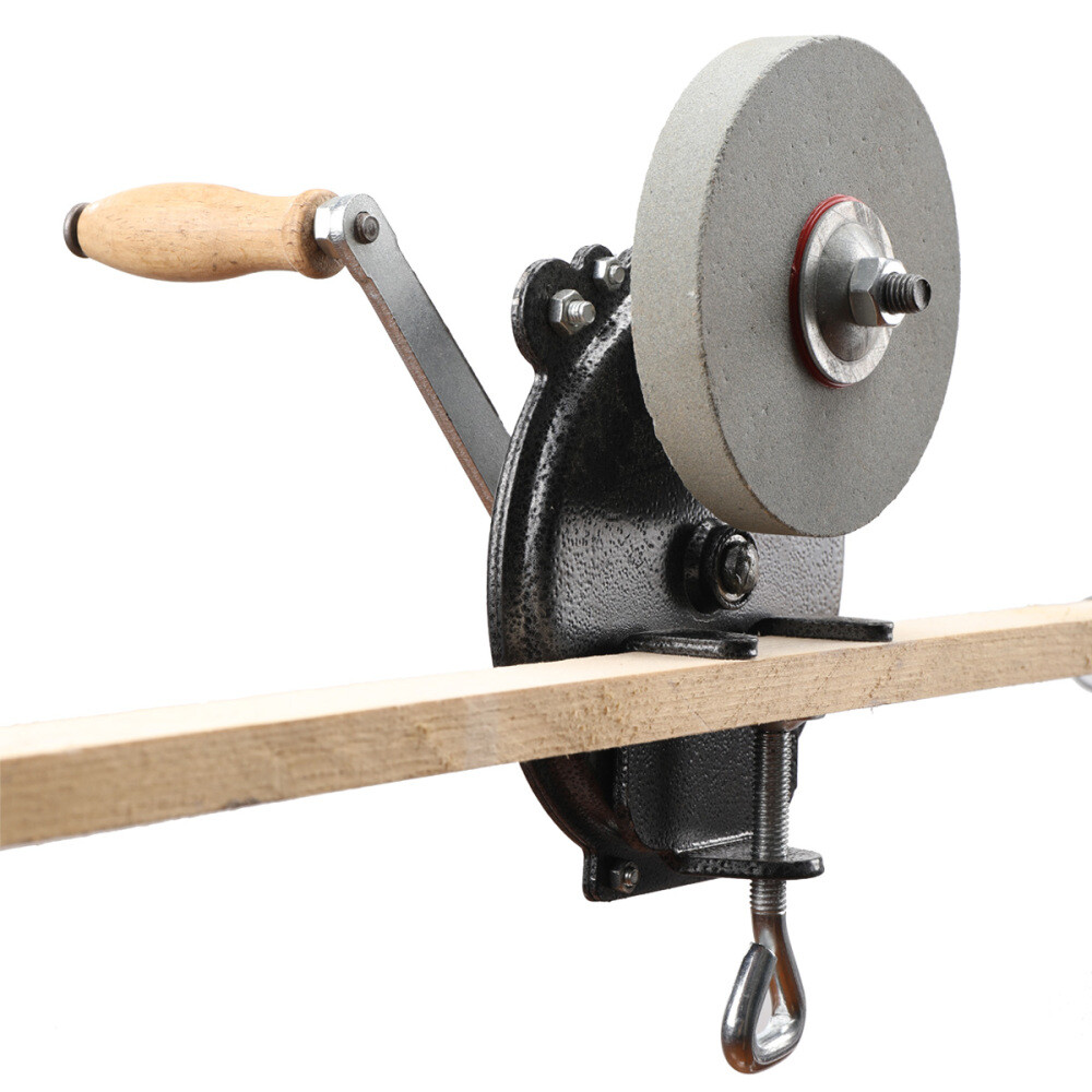 Hand-cranking Grinding Machine Kitchen Small Knife Sharpener Tool 6 Inches