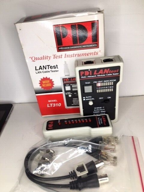 Bundle:  Platinum Tools crimper, LANTest tester, digital multi-meter tool