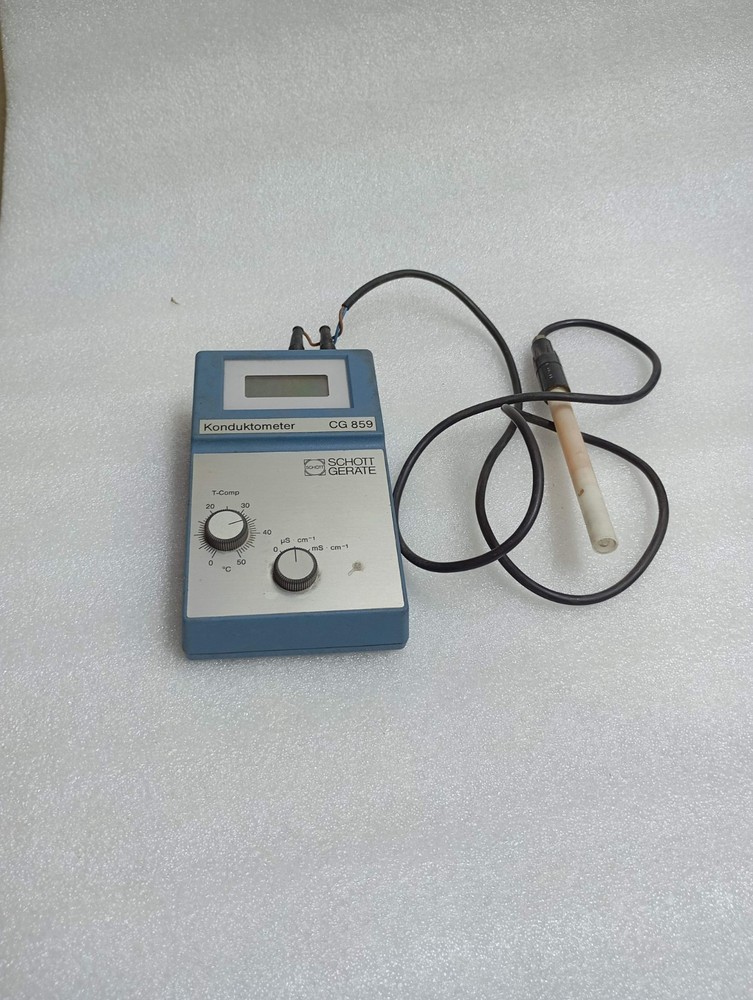 SCHOTT-GERATE TYP. CG 859 CONDUCTIVITY METER & PROBE