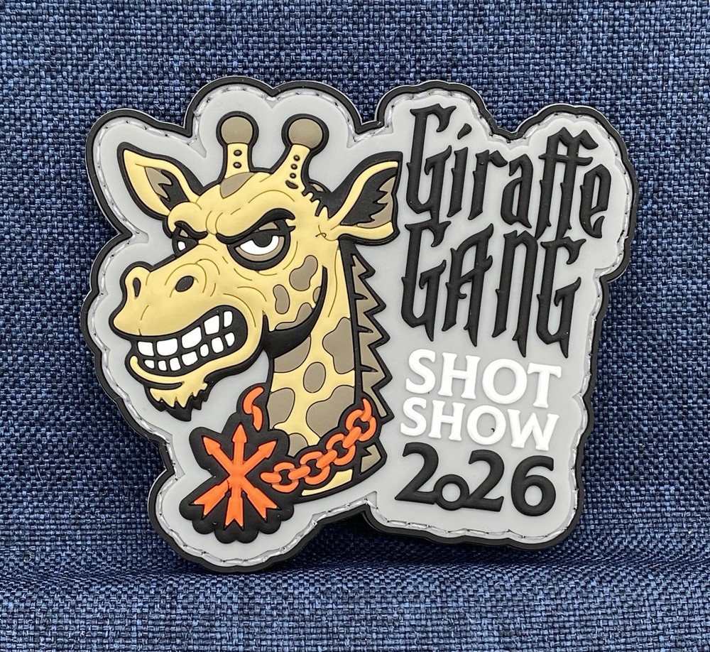 SHOT Show 2026 Unity Tactical “Giraffe Gang” PVC Patch, Hook & Loop, NEW!