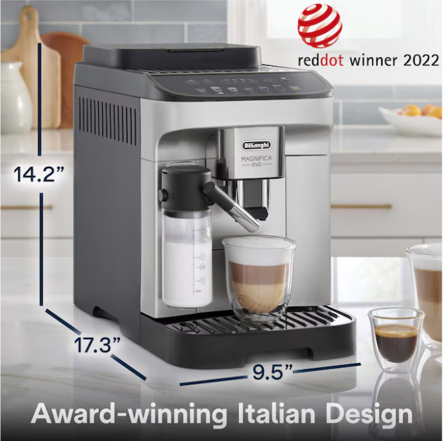 DeLonghi Magnifica Super automatic Stainless steel Programmable Espresso Machine