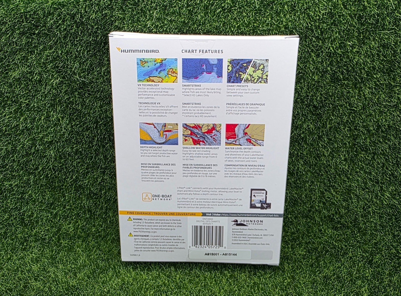 Humminbird LakeMaster [Ontario V1] Fish Finder Maps APEX/SOLIX/HELIX - 601020-1