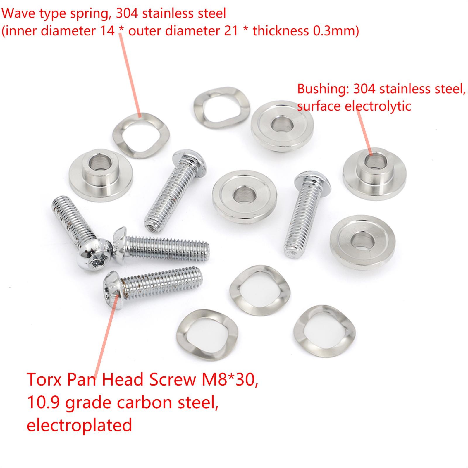 Polished Front Brake 11.5" Enforcer Rotors Bolts for Harley 2000-2007 Road Glide