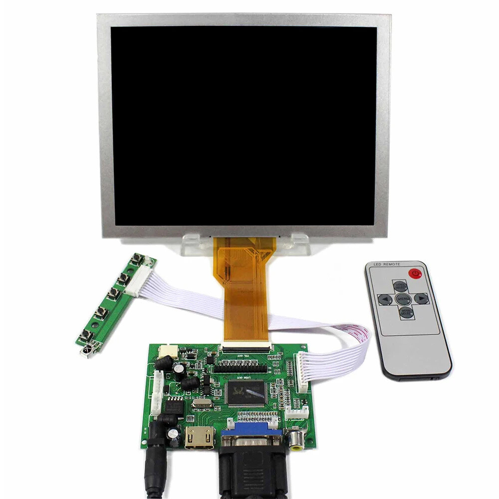 8inch LCD display 800x600 EJ080NA-05B LCD Screen HD+VGA 2AV LCD Controller Board