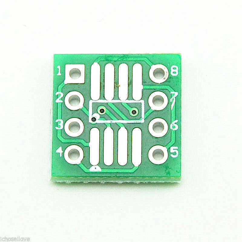 20-63 pcs SOP8 SO8 SOIC8 TSSOP8 MSOP8 to DIP8 Adapter PCB Converter Board Qnt