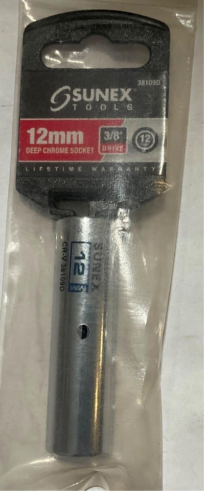 Sunex 38109D 3/8" Drive 12mm Deep 12pt. Socket