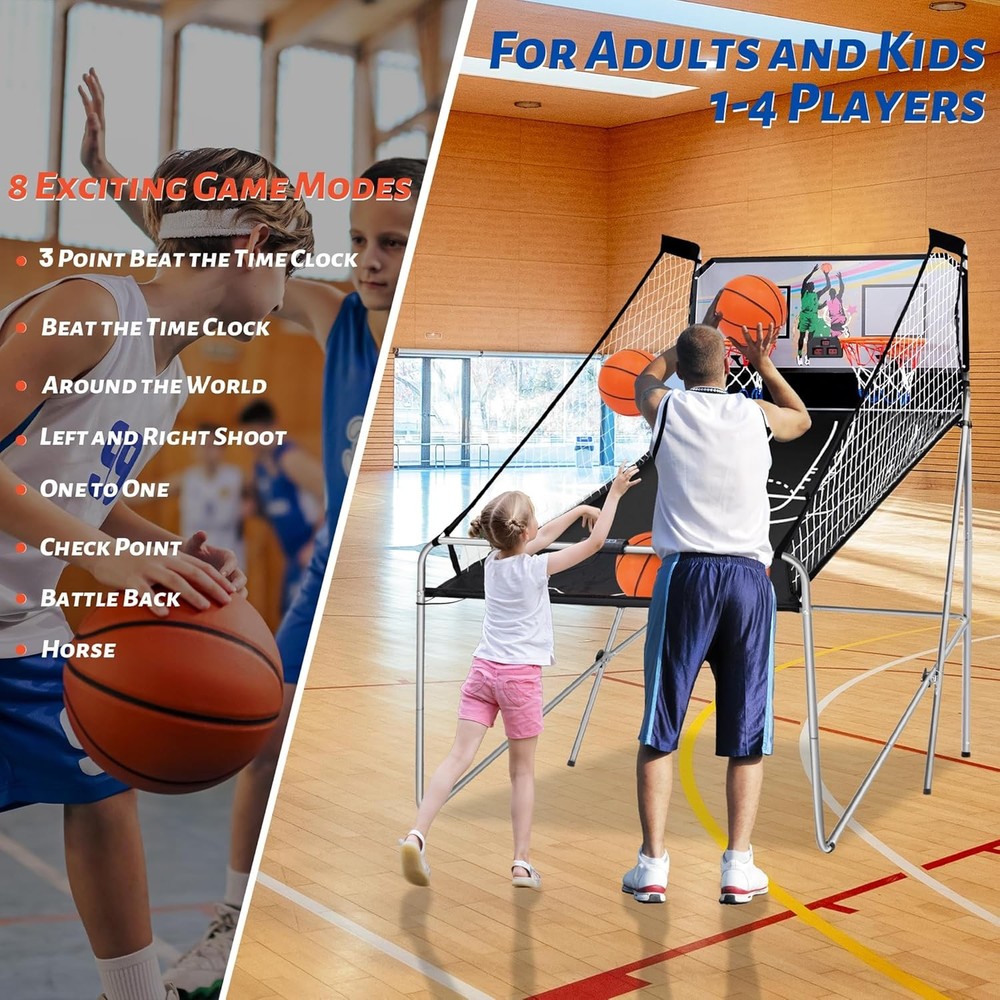 Double Shot Electronic Basketball Game