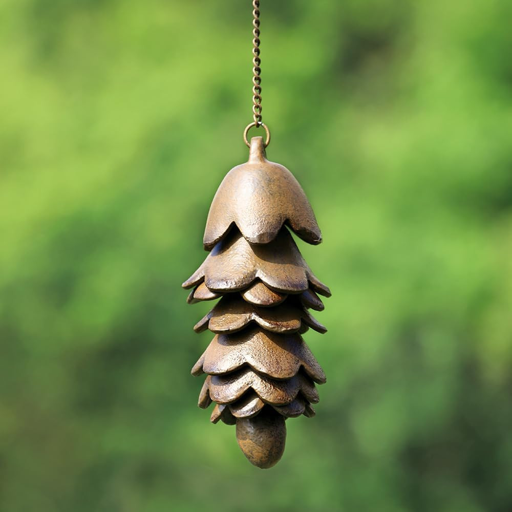 Home Large Pinecone Wind Chime