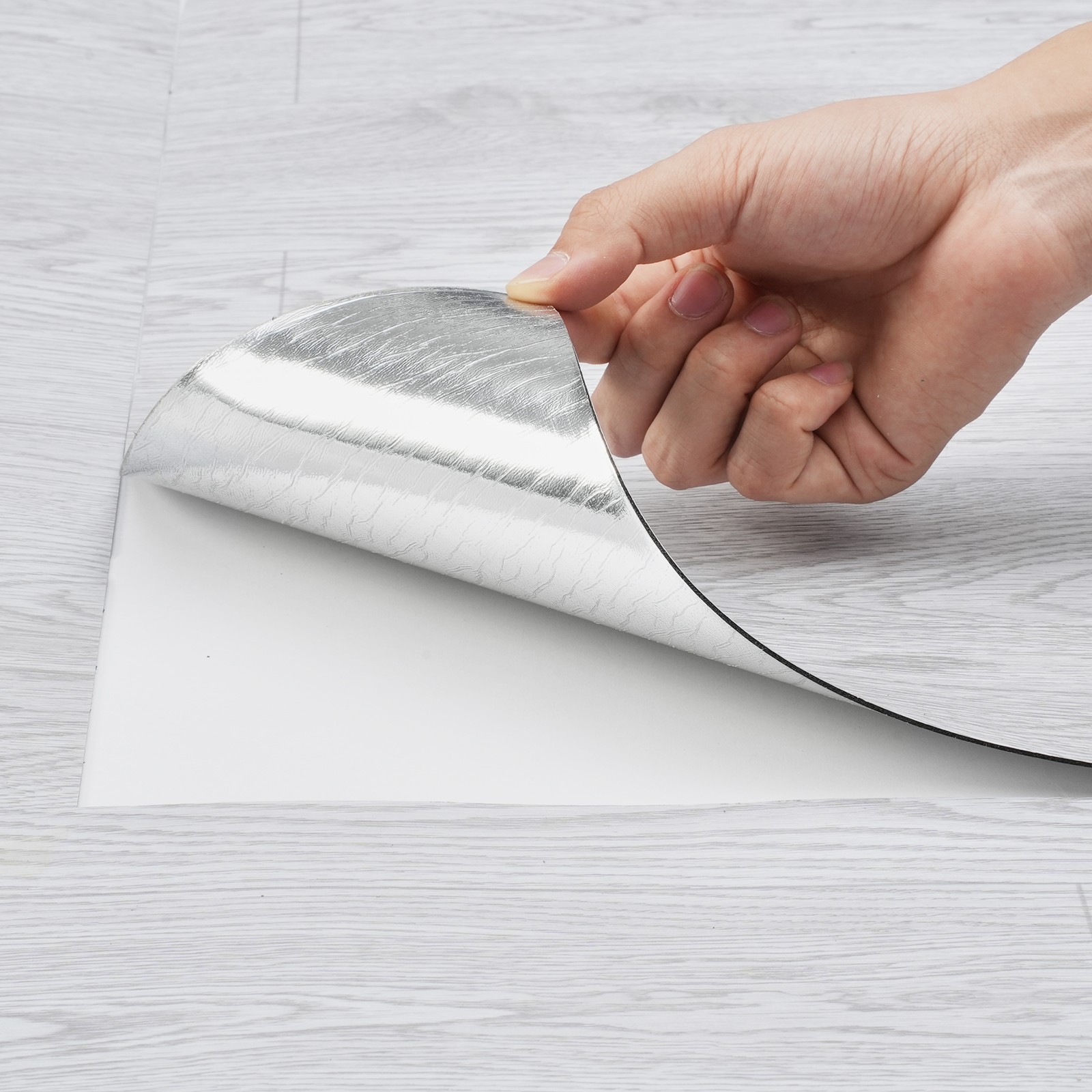 Uimoso 1 Pack 64sq.ft Self-Adhesive PVC Vinyl Floor Plank Wood Tiles Peel Stick