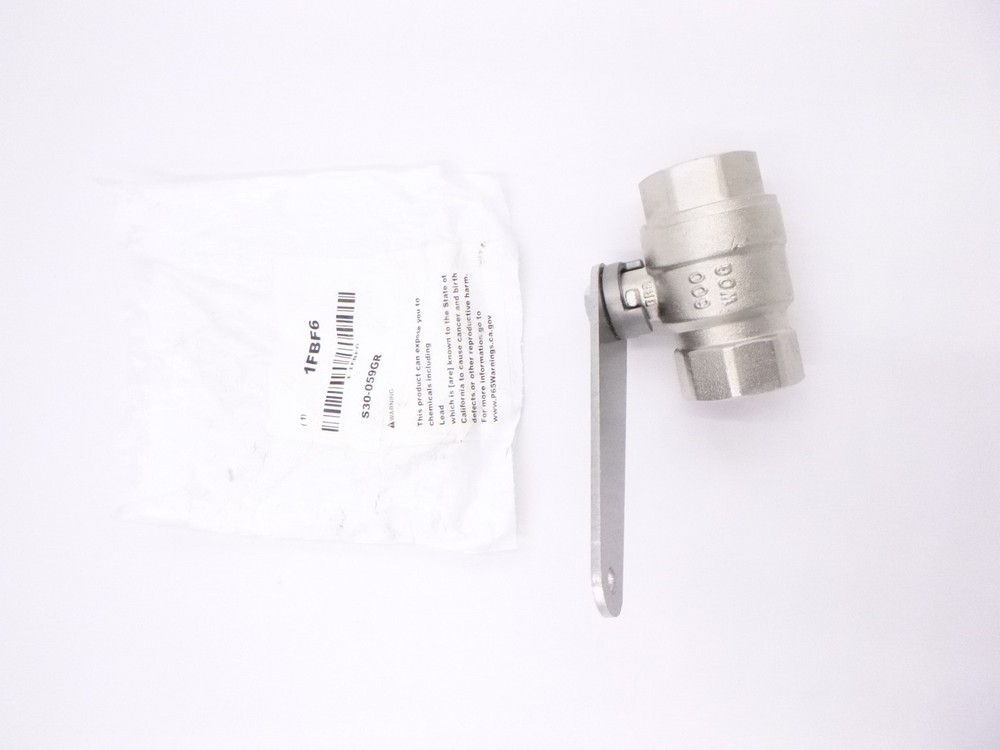 Bradley S30-059GR 1" Horizontal Stay Open Ball Valve Assembly With Lever 1FBF6
