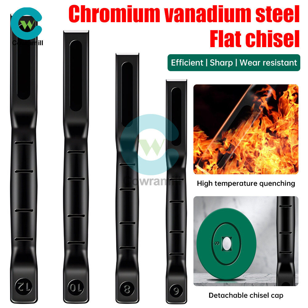 Industrial Grade Flat Chisel CR-V Cold Steel Chisel Brick Masonry Stone Chisel