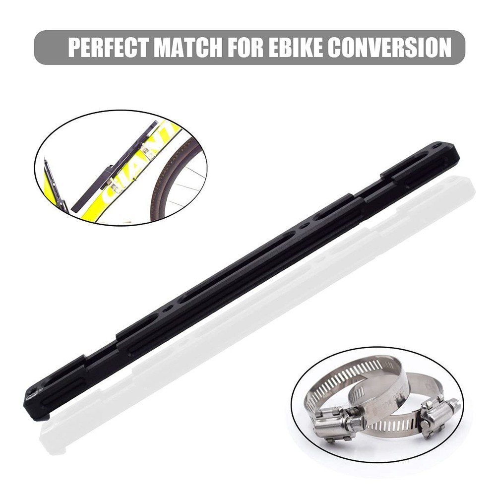 Ebike Conversion Kit for Battery Adapter Frame Mount, Aluminum Black