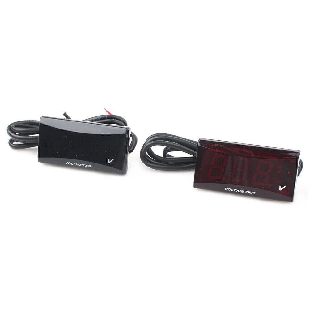 Mini LED Digital Voltmeter Voltage Meter Instruments Gauge Red / Blue Universal