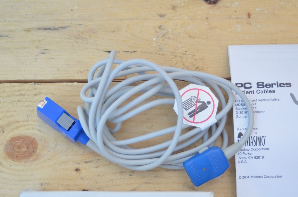 MASIMO SET PC SERIES PATIENT CABLE PC08 Blue REF 1999