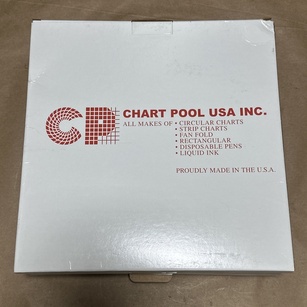 (5) BOXES- CHART POOL USA Circular Chart Recorder Paper 002-152-16 ~500sheets