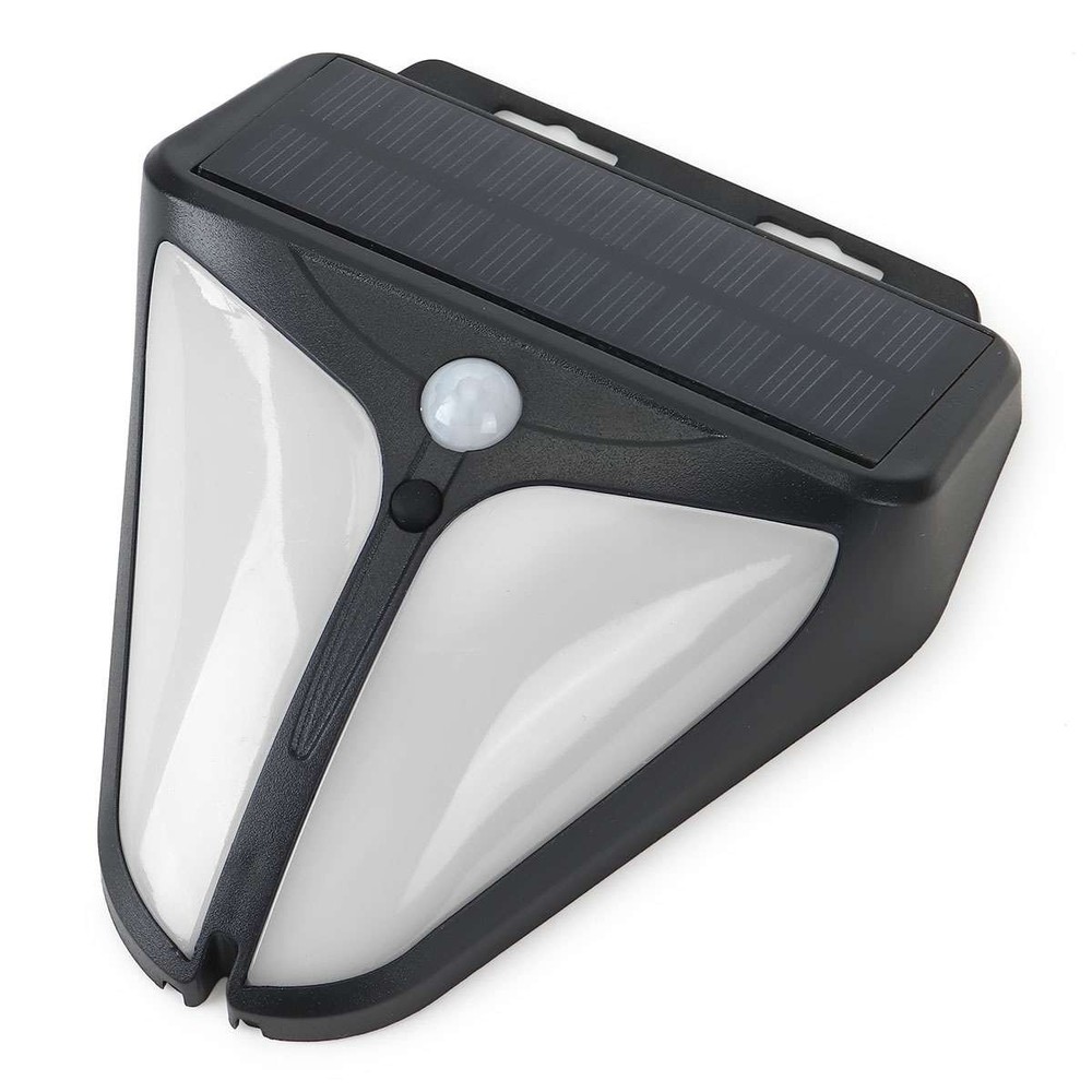 Solar Alarm LED Light with Strobe Light Motion Sensor Detector Wireless US